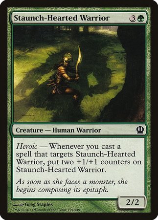 Staunch-Hearted Warrior [Theros] | Exor Games Bridgewater