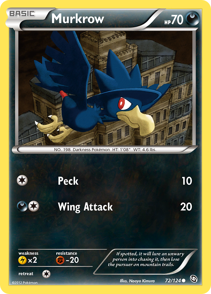 Murkrow (72/124) [Black & White: Dragons Exalted] | Exor Games Bridgewater