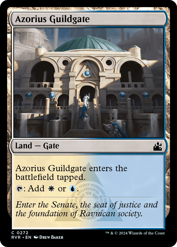 Azorius Guildgate [Ravnica Remastered] | Exor Games Bridgewater