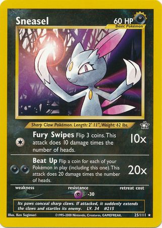 Sneasel (25/111) [Neo Genesis Unlimited] | Exor Games Bridgewater