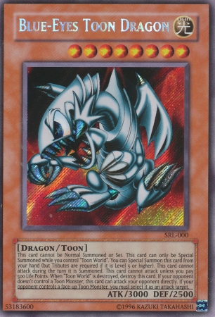 Blue-Eyes Toon Dragon [SRL-000] Secret Rare | Exor Games Bridgewater