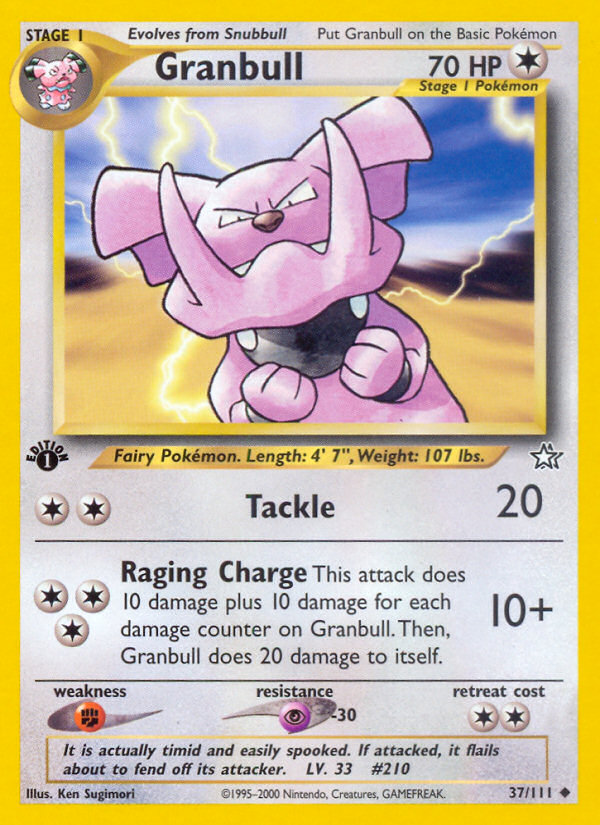 Granbull (37/111) [Neo Genesis 1st Edition] | Exor Games Bridgewater