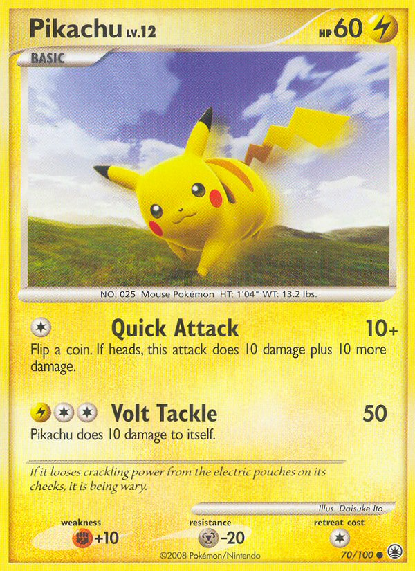 Pikachu (70/100) [Diamond & Pearl: Majestic Dawn] | Exor Games Bridgewater