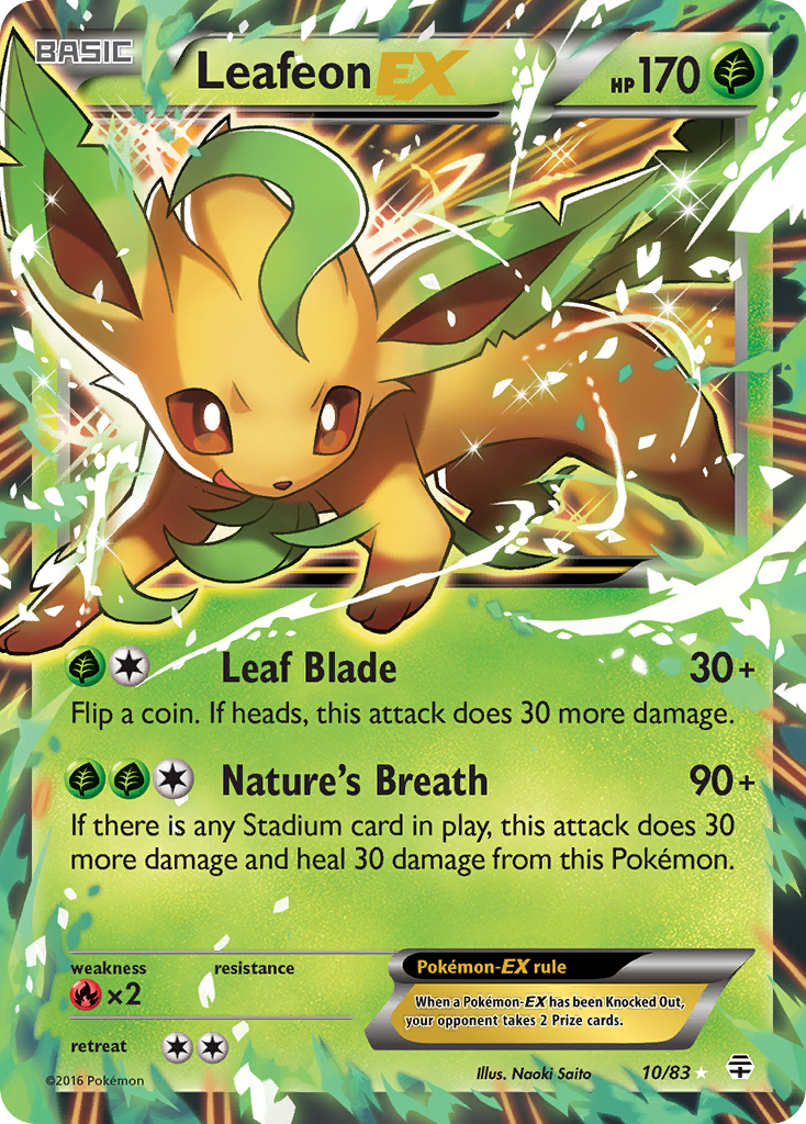 Leafeon EX (10/83) [XY: Generations] | Exor Games Bridgewater