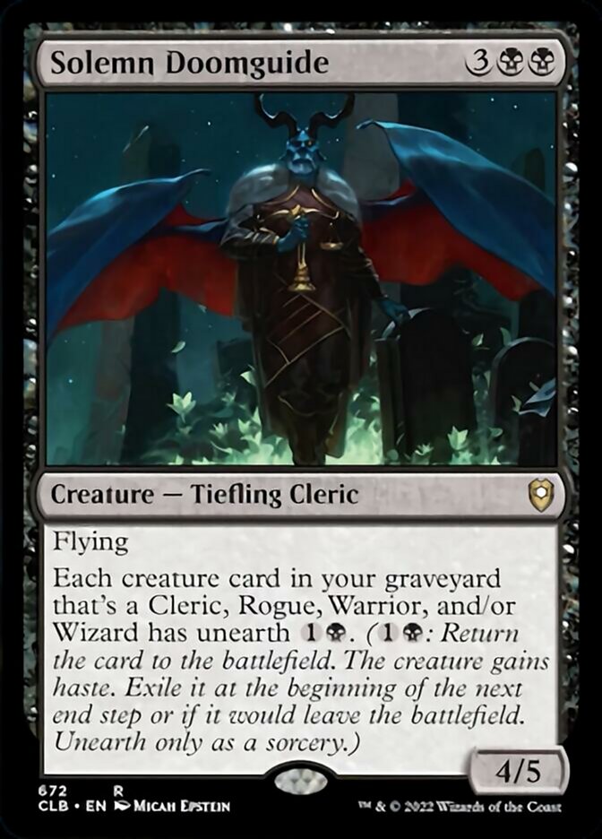 Solemn Doomguide [Commander Legends: Battle for Baldur's Gate] | Exor Games Bridgewater