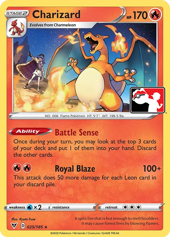 Charizard (025/185) [Prize Pack Series One] | Exor Games Bridgewater