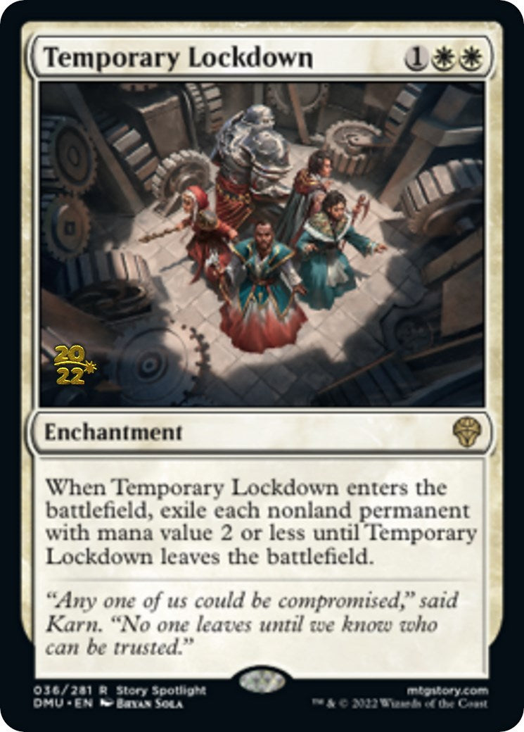 Temporary Lockdown [Dominaria United Prerelease Promos] | Exor Games Bridgewater