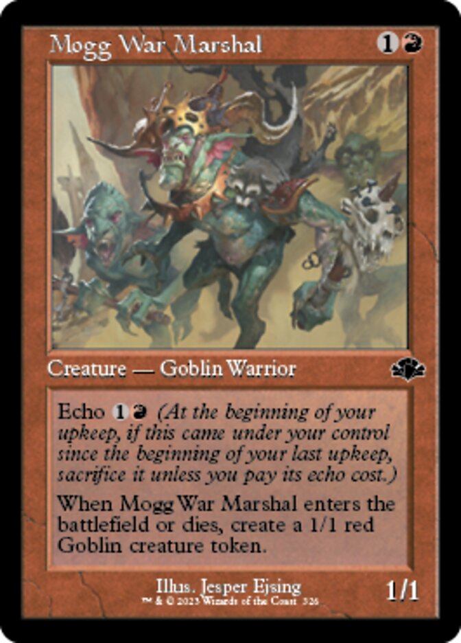 Mogg War Marshal (Retro) [Dominaria Remastered] | Exor Games Bridgewater