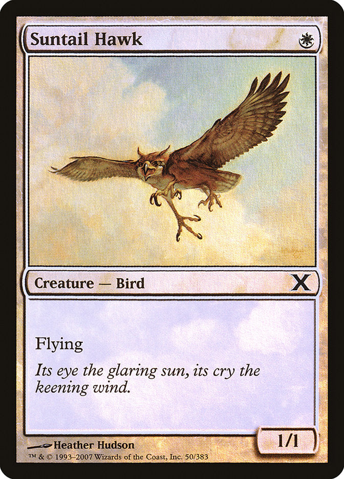 Suntail Hawk (Premium Foil) [Tenth Edition] | Exor Games Bridgewater