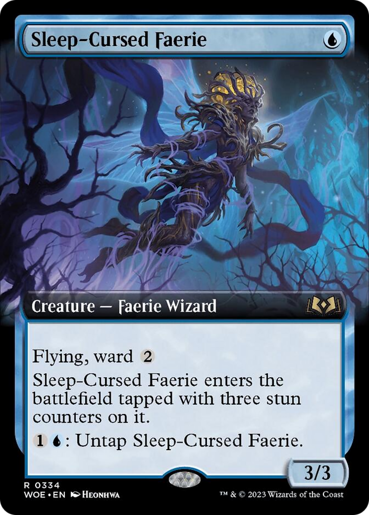 Sleep-Cursed Faerie (Extended Art) [Wilds of Eldraine] | Exor Games Bridgewater