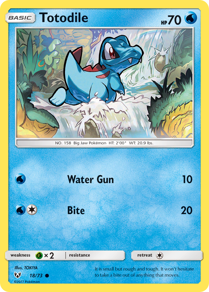 Totodile (18/73) [Sun & Moon: Shining Legends] | Exor Games Bridgewater