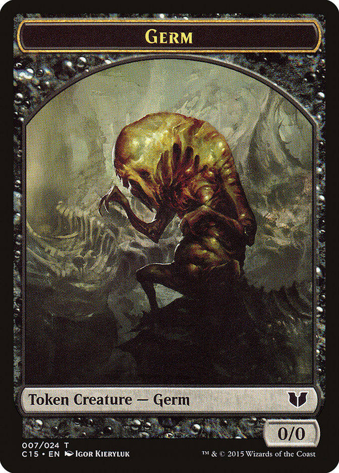 Germ // Zombie Double-Sided Token [Commander 2015 Tokens] | Exor Games Bridgewater