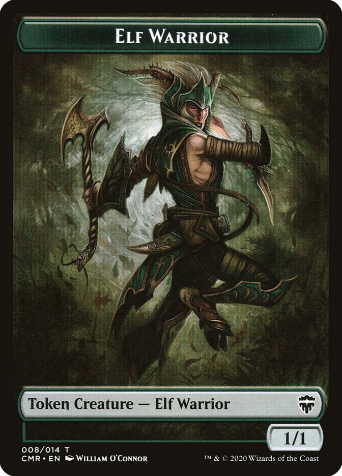 Copy (013) // Elf Warrior Token [Commander Legends Tokens] | Exor Games Bridgewater