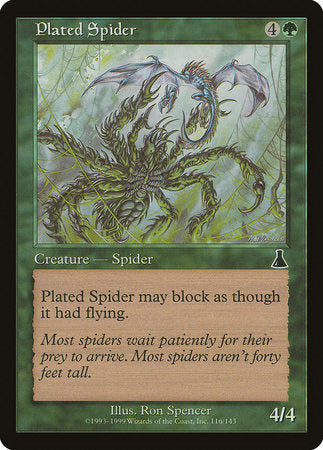 Plated Spider [Urza's Destiny] | Exor Games Bridgewater