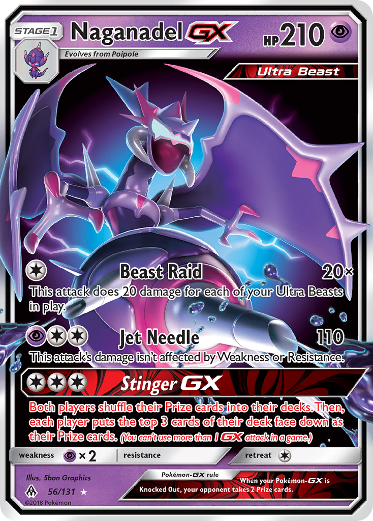 Naganadel GX (56/131) [Sun & Moon: Forbidden Light] | Exor Games Bridgewater