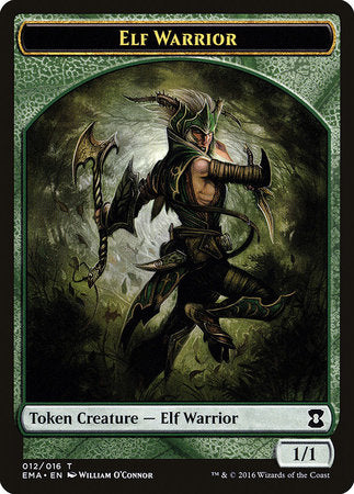 Elf Warrior Token [Eternal Masters Tokens] | Exor Games Bridgewater