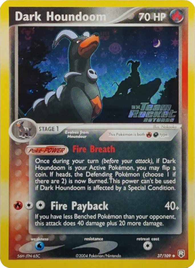 Dark Houndoom (37/109) (Stamped) [EX: Team Rocket Returns] | Exor Games Bridgewater