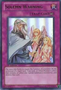 Solemn Warning [DREV-EN077] Ultra Rare | Exor Games Bridgewater