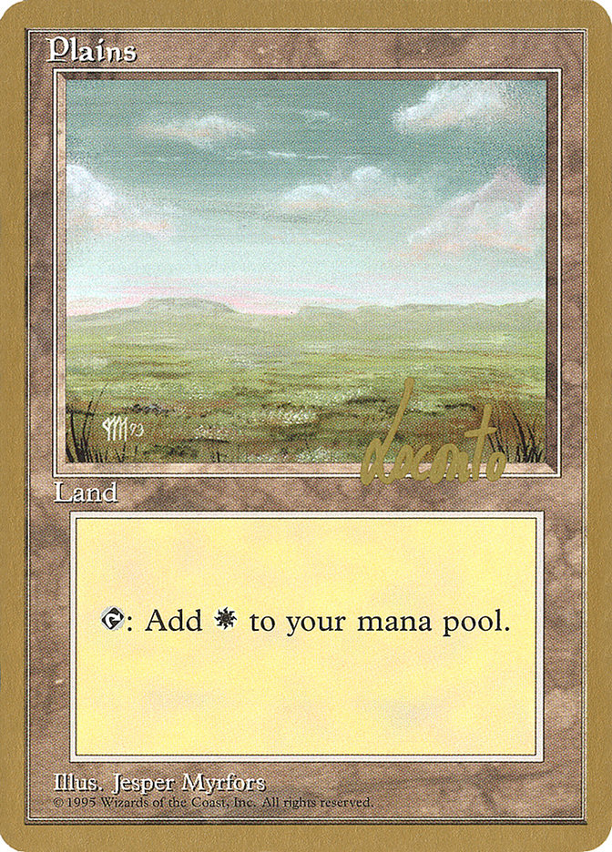 Plains (ml364) (Michael Loconto) [Pro Tour Collector Set] | Exor Games Bridgewater