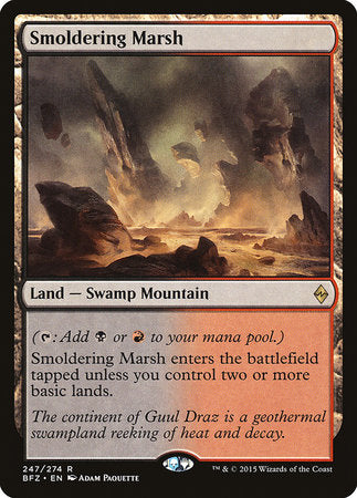 Smoldering Marsh [Battle for Zendikar] | Exor Games Bridgewater