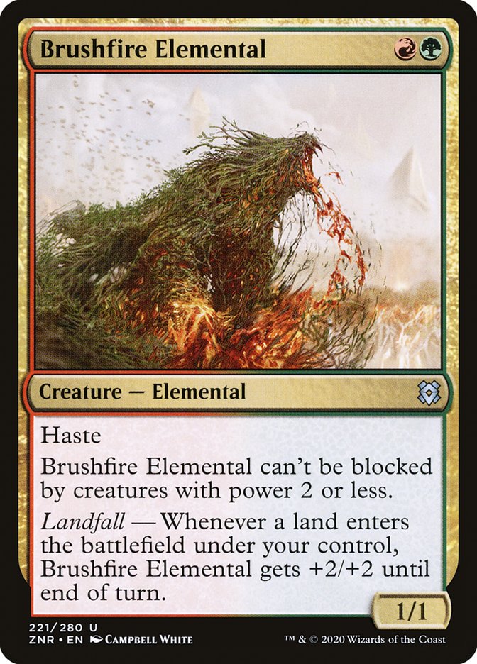 Brushfire Elemental [Zendikar Rising] | Exor Games Bridgewater