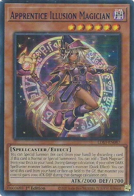 Apprentice Illusion Magician (Blue) [LDS3-EN087] Ultra Rare | Exor Games Bridgewater