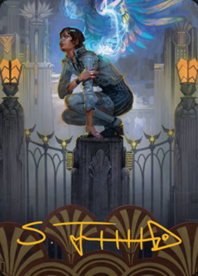 Giada, Font of Hope 2 Art Card (Gold-Stamped Signature) [Streets of New Capenna Art Series] | Exor Games Bridgewater