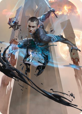 Kaito, Dancing Shadow Art Card [Phyrexia: All Will Be One Art Series] | Exor Games Bridgewater