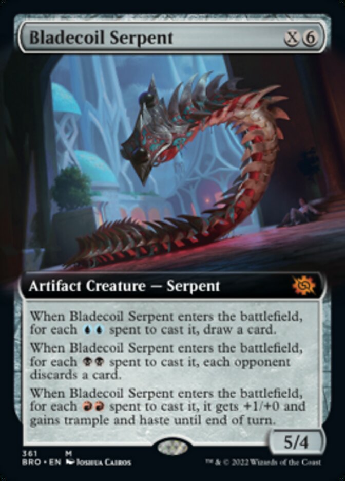 Bladecoil Serpent (Extended Art) [The Brothers' War] | Exor Games Bridgewater