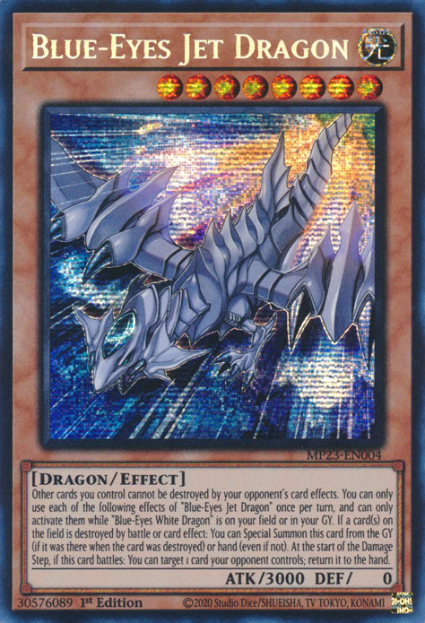 Blue-Eyes Jet Dragon [MP23-EN004] Prismatic Secret Rare | Exor Games Bridgewater