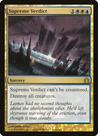 Supreme Verdict [Return to Ravnica Promos] | Exor Games Bridgewater