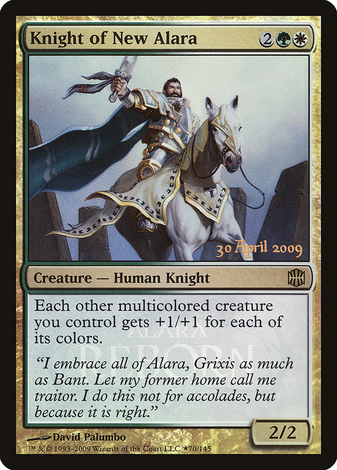 Knight of New Alara (Launch) [Alara Reborn Promos] | Exor Games Bridgewater