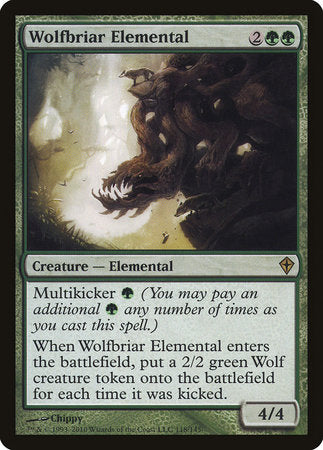 Wolfbriar Elemental [Worldwake] | Exor Games Bridgewater