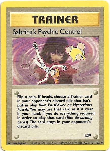 Sabrina's Psychic Control (121/132) [Gym Challenge Unlimited] | Exor Games Bridgewater