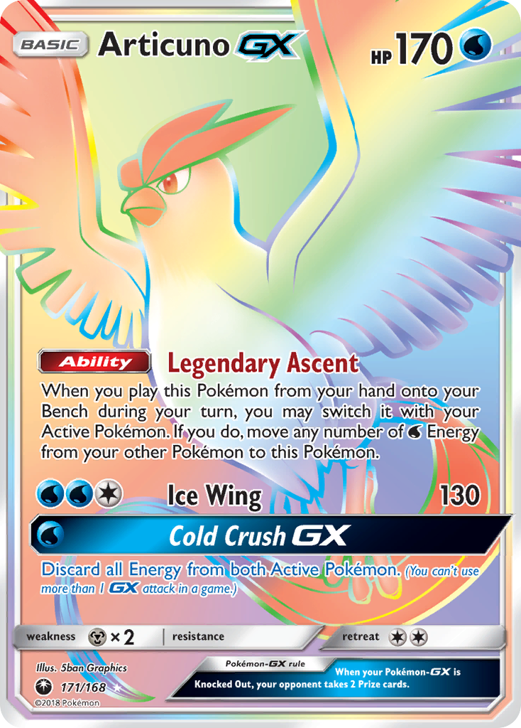 Articuno GX (171/168) [Sun & Moon: Celestial Storm] | Exor Games Bridgewater