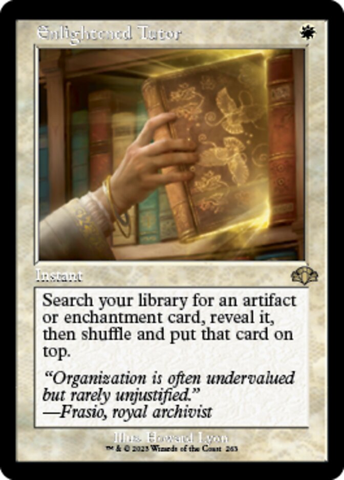 Enlightened Tutor (Retro) [Dominaria Remastered] | Exor Games Bridgewater