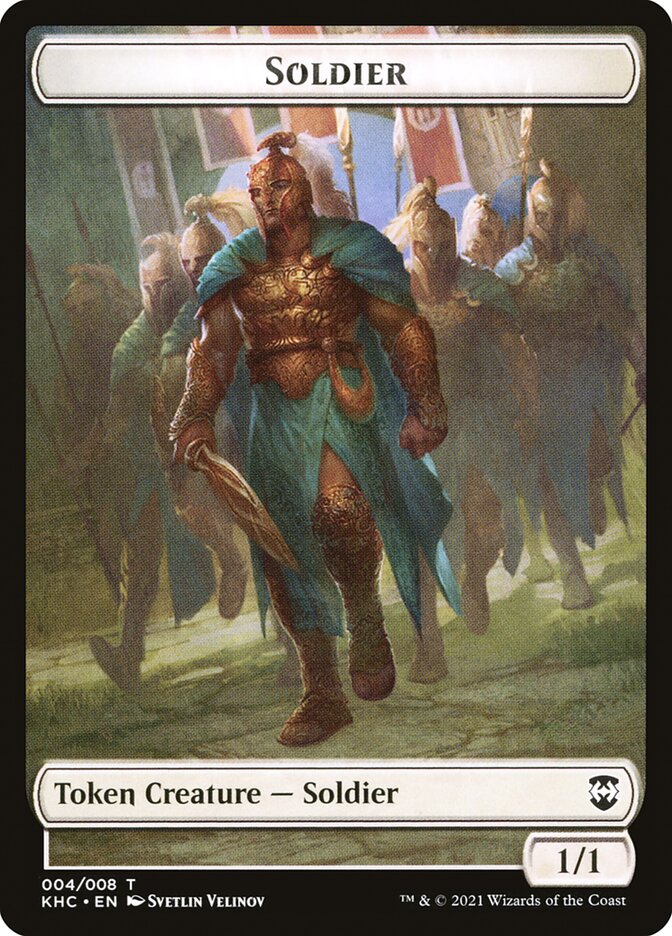 Bird (001) // Soldier Double-sided Token [Kaldheim Commander Tokens] | Exor Games Bridgewater