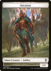 Bird (001) // Soldier Double-sided Token [Kaldheim Commander Tokens] | Exor Games Bridgewater