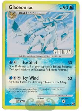 Glaceon (20/100) [Burger King Promos: 2009 Collection] | Exor Games Bridgewater