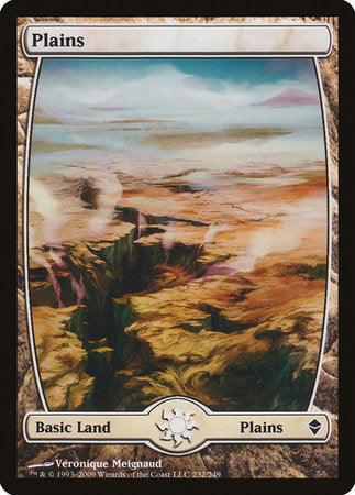 Plains (232) - Full Art [Zendikar] | Exor Games Bridgewater