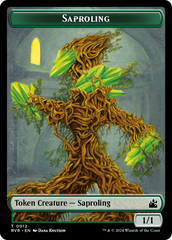 Saproling // Goblin (0009) Double-Sided Token [Ravnica Remastered Tokens] | Exor Games Bridgewater