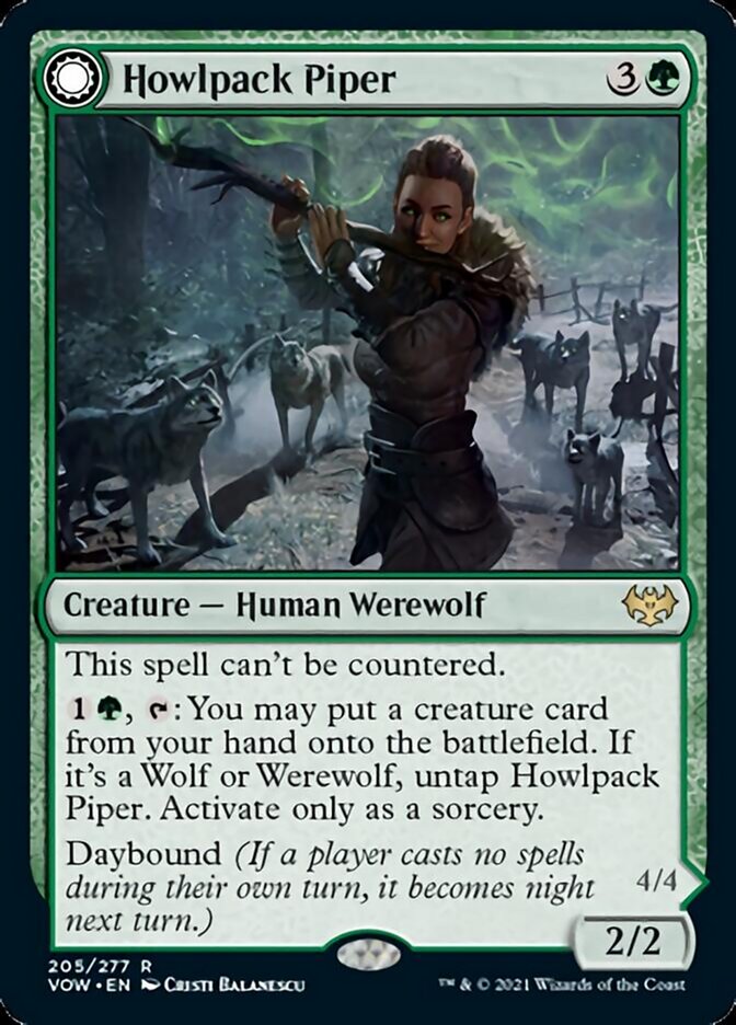 Howlpack Piper // Wildsong Howler [Innistrad: Crimson Vow] | Exor Games Bridgewater