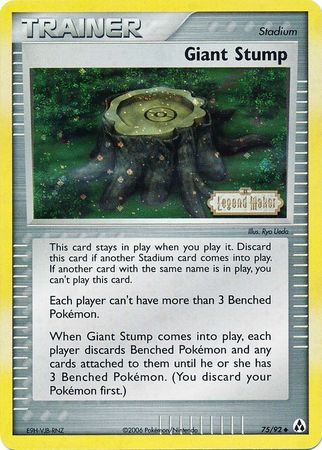 Giant Stump (75/92) (Stamped) [EX: Legend Maker] | Exor Games Bridgewater