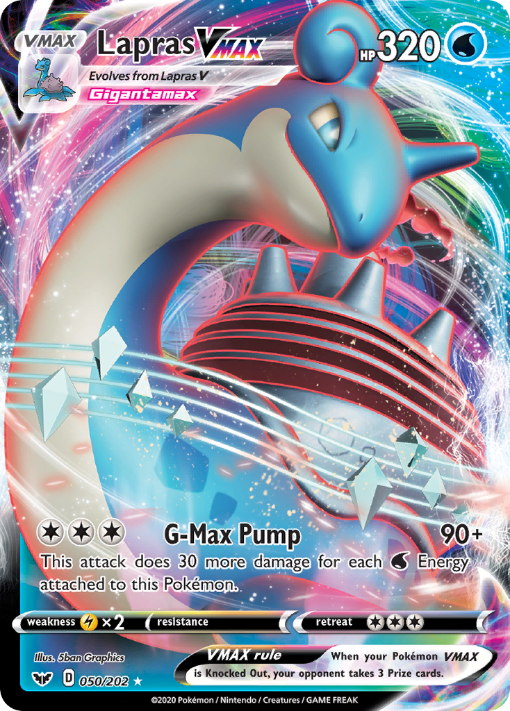 Lapras VMAX (050/202) [Sword & Shield: Base Set] | Exor Games Bridgewater