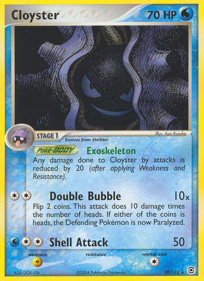 Cloyster (20/112) [EX: FireRed & LeafGreen] | Exor Games Bridgewater