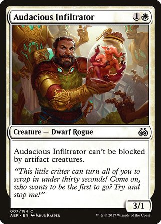 Audacious Infiltrator [Aether Revolt] | Exor Games Bridgewater