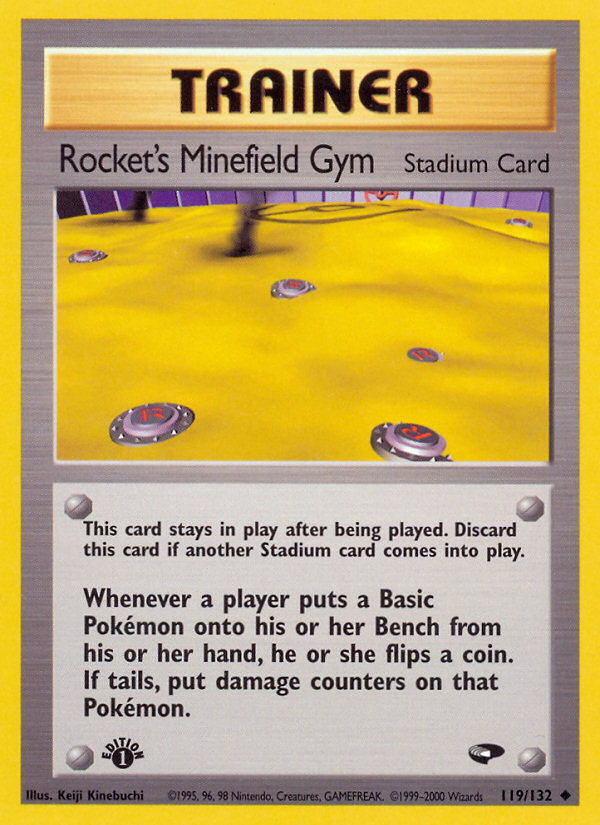 Rocket's Minefield Gym (119/132) [Gym Challenge 1st Edition] | Exor Games Bridgewater