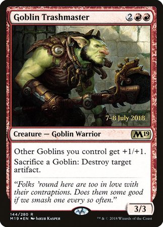 Goblin Trashmaster [Core Set 2019 Promos] | Exor Games Bridgewater