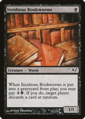 Insidious Bookworms (Version 2) [Coldsnap Theme Decks] | Exor Games Bridgewater