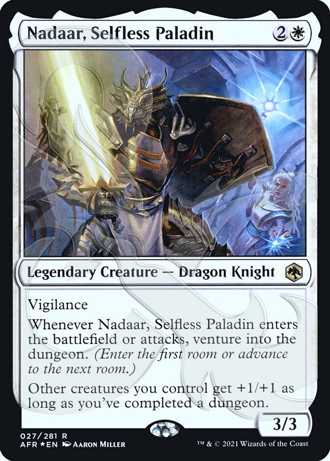 Nadaar, Selfless Paladin (Ampersand Promo) [Dungeons & Dragons: Adventures in the Forgotten Realms Promos] | Exor Games Bridgewater